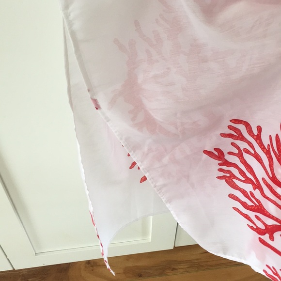 NWT Talbots Long Coral Print Caftan Size M - Picture 3 of 5